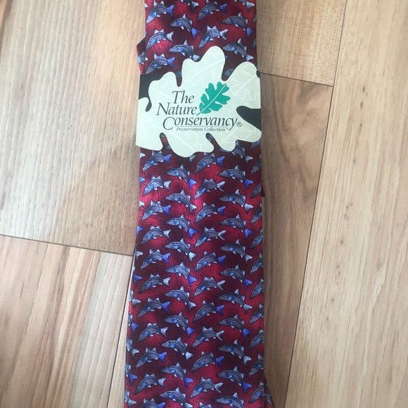 NWT The Nature Conservancy Silk Tie - Picture 1 of 4
